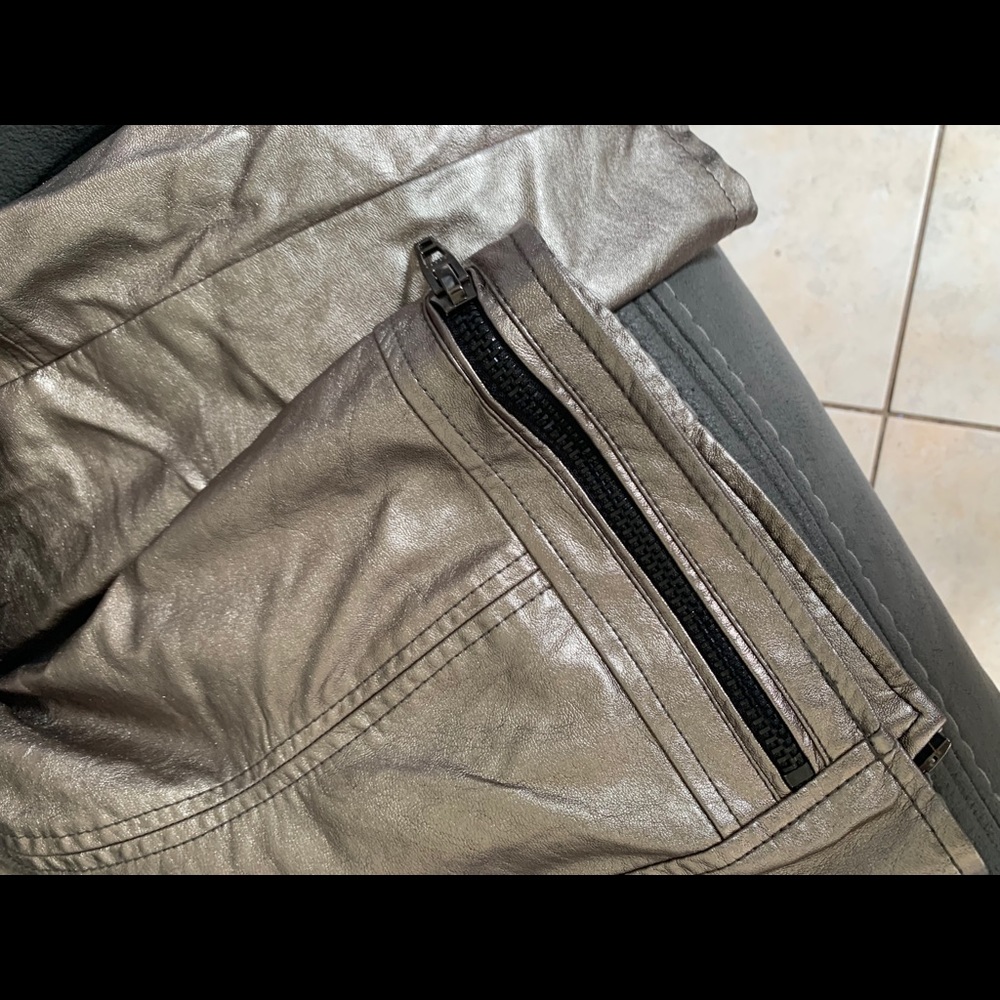 BLANK NYC Gold Metallic Moto Jacket - Picture 10 of 10
